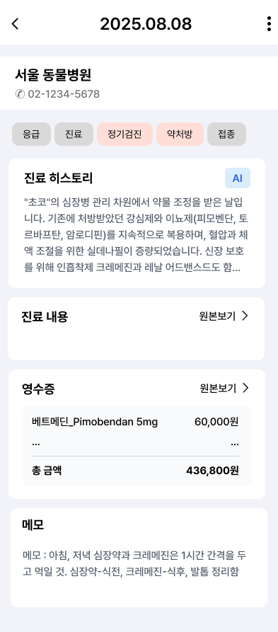 진료 이력 상세